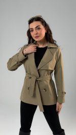 ترنچ کت mino زیتونی - Image 2